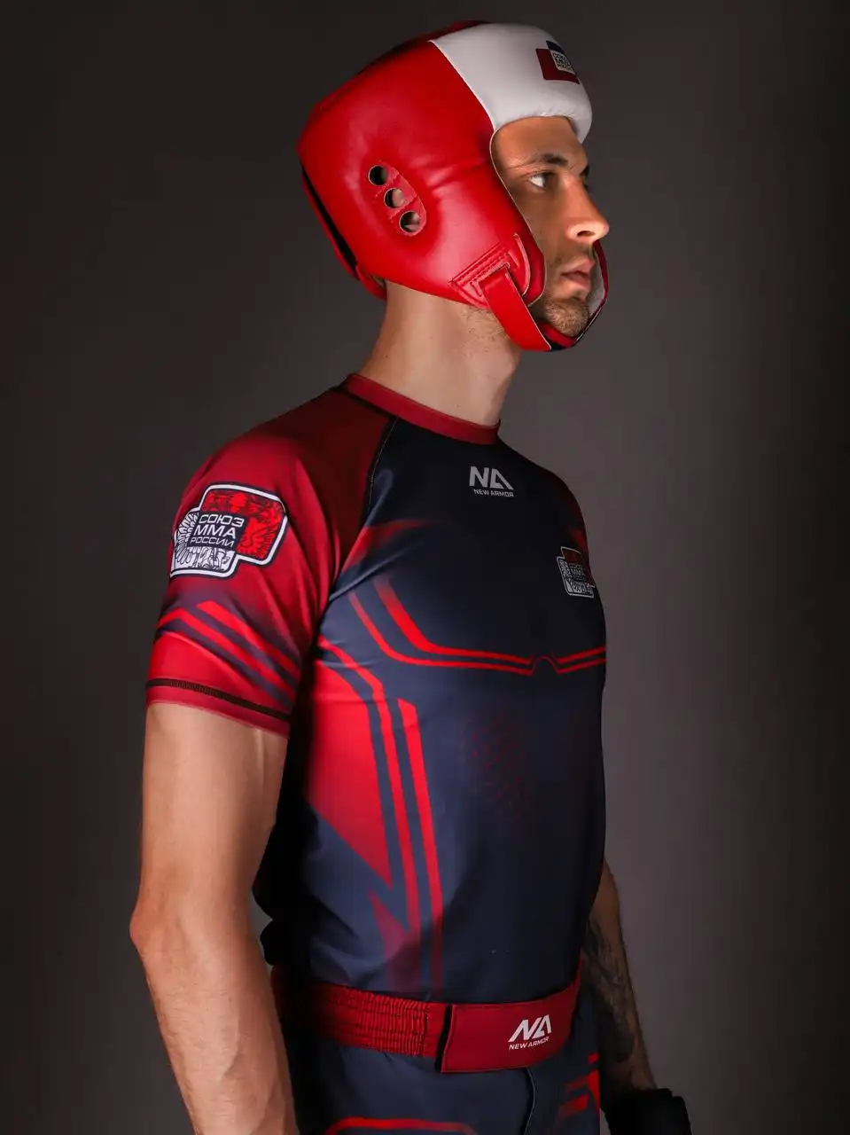 Рашгард NEW ARMOR СОЮЗ ММА (M, Красный)
