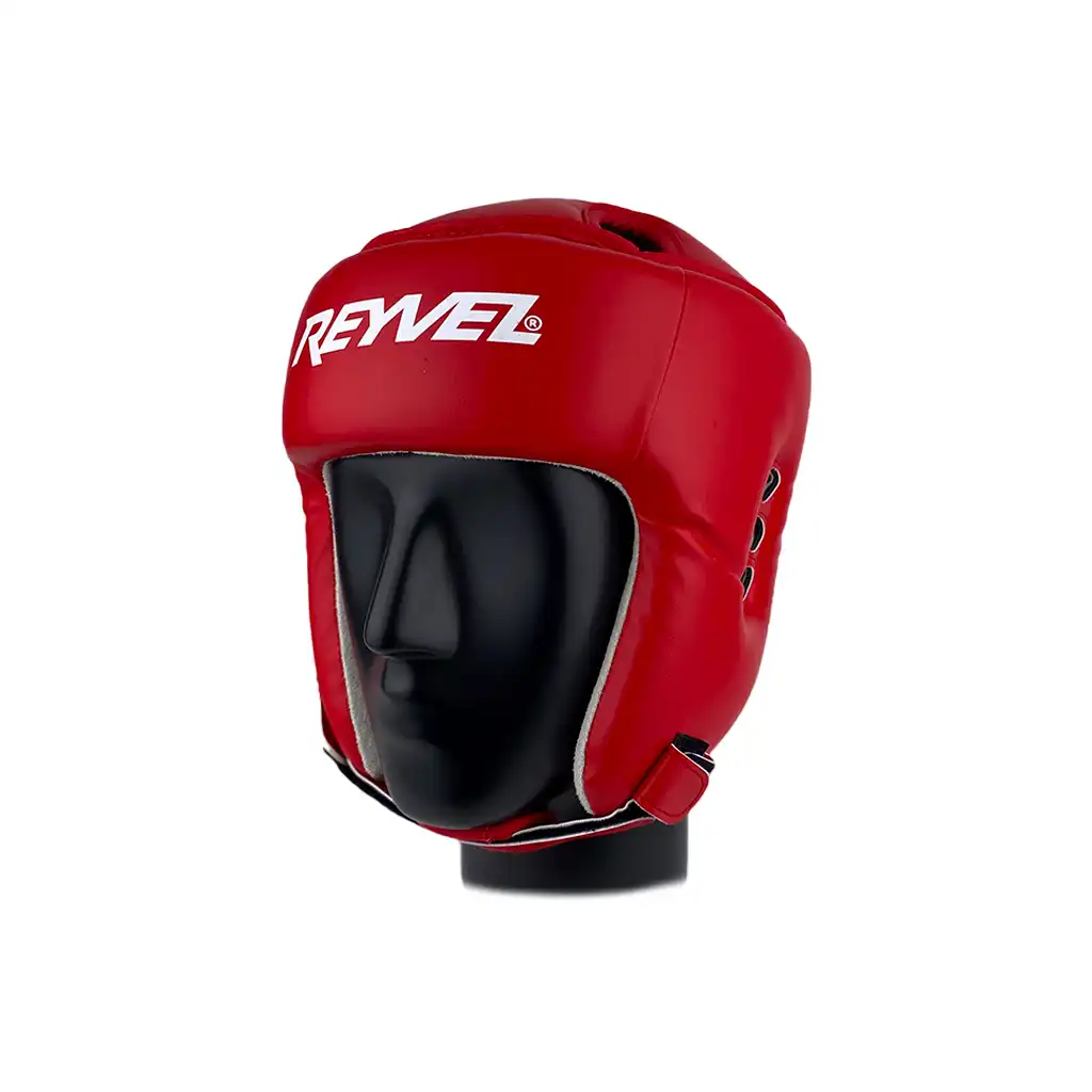 Шлем боксёрский винил (L, Красный)