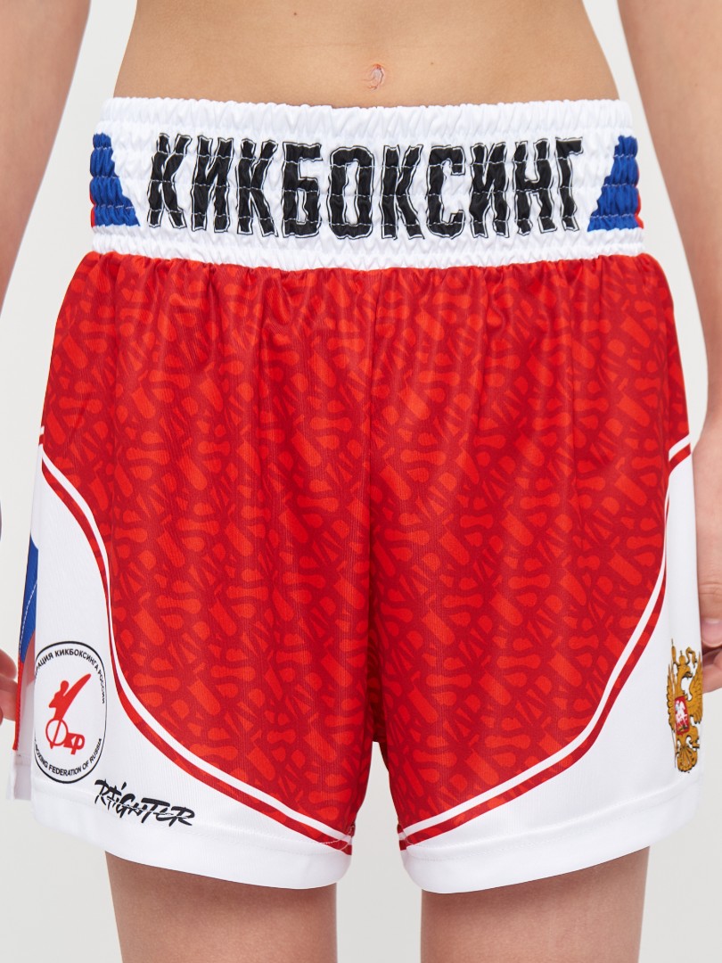 Шорты Кикбоксинг (Юниор) (2XS, Красный)