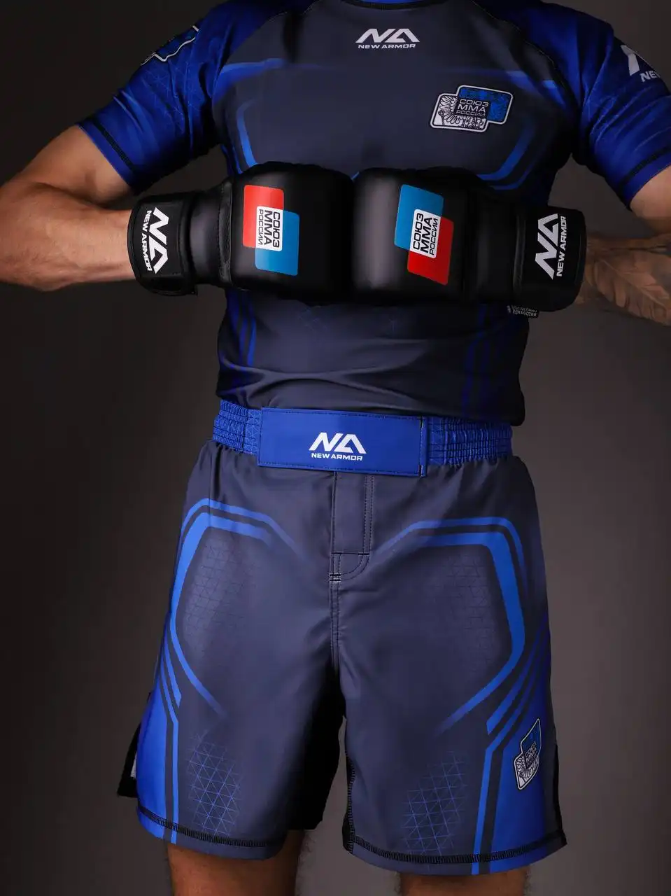 Шорты NEW ARMOR СОЮЗ ММА (M, Синий)