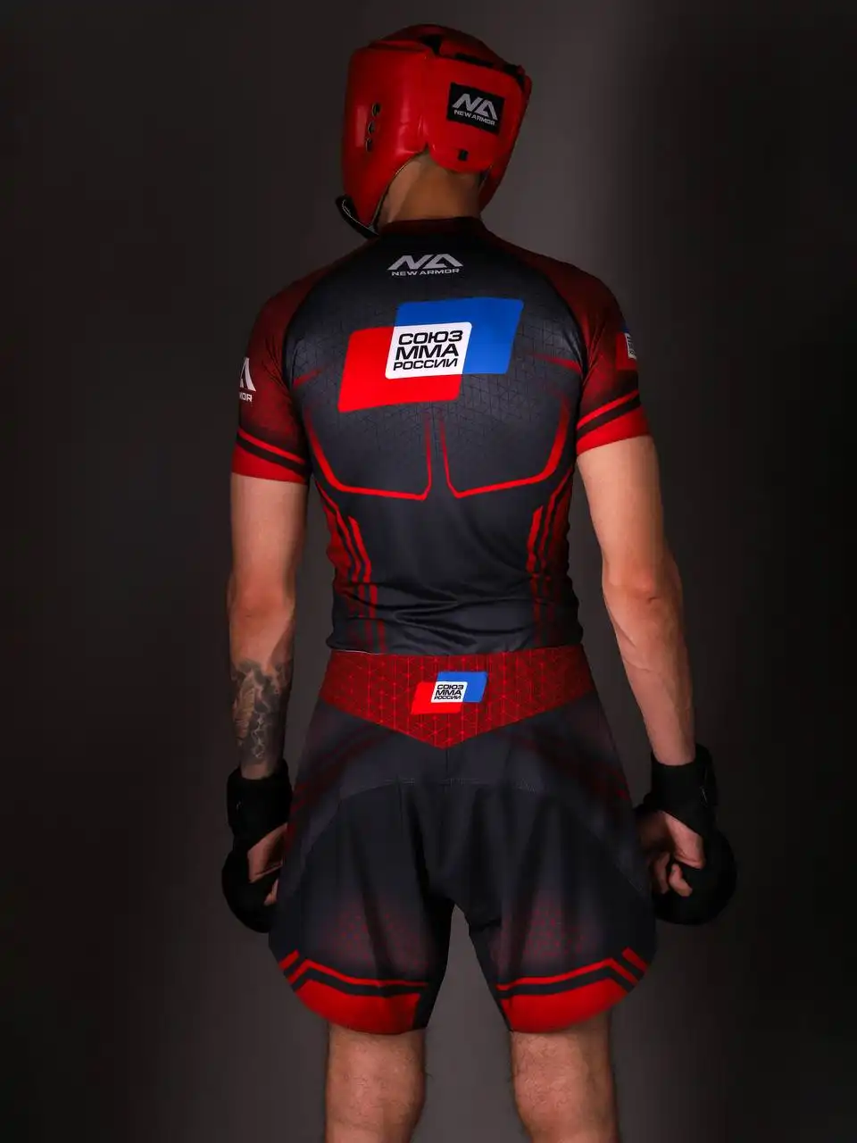 Шорты NEW ARMOR СОЮЗ ММА N1 (M, Красный)