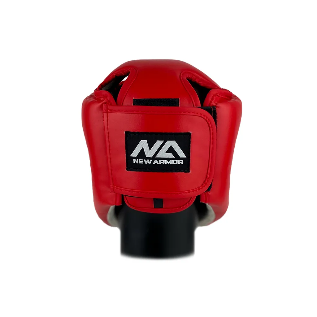 Шлем NEW ARMOR СОЮЗ ММА (L, Красный)