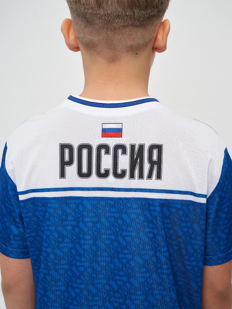 Футболка спортивная КИКБОКСИНГ (Юниор) (2XS, Синий)