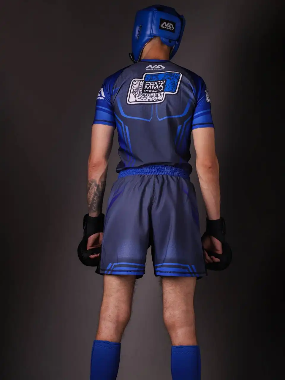 Рашгард NEW ARMOR СОЮЗ ММА (M, Синий)