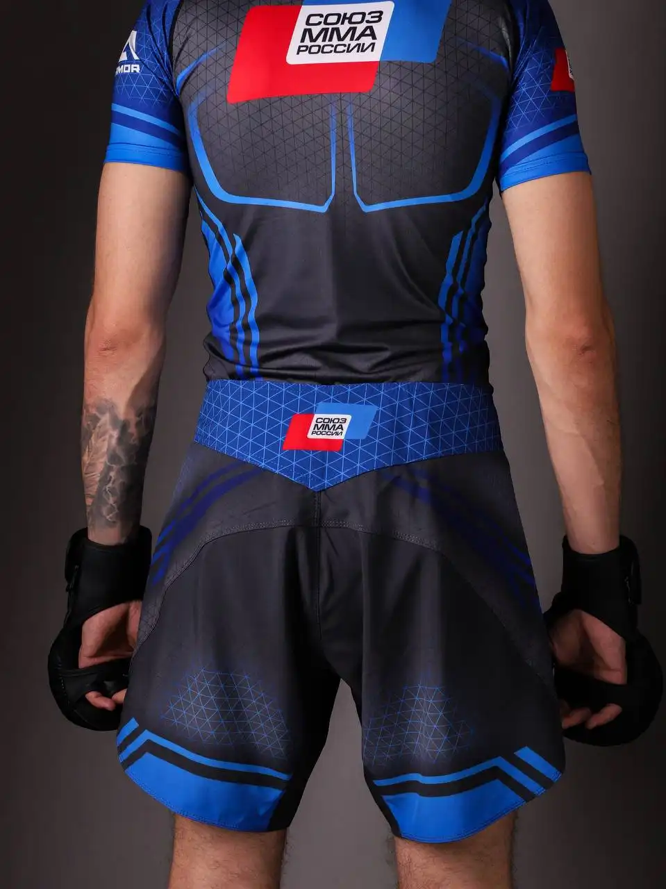 Шорты NEW ARMOR СОЮЗ ММА N1 детские (164, Синий)