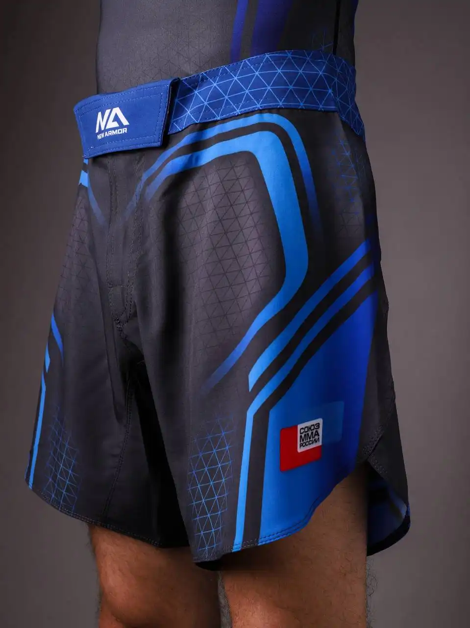 Шорты NEW ARMOR СОЮЗ ММА N1 детские (164, Синий)