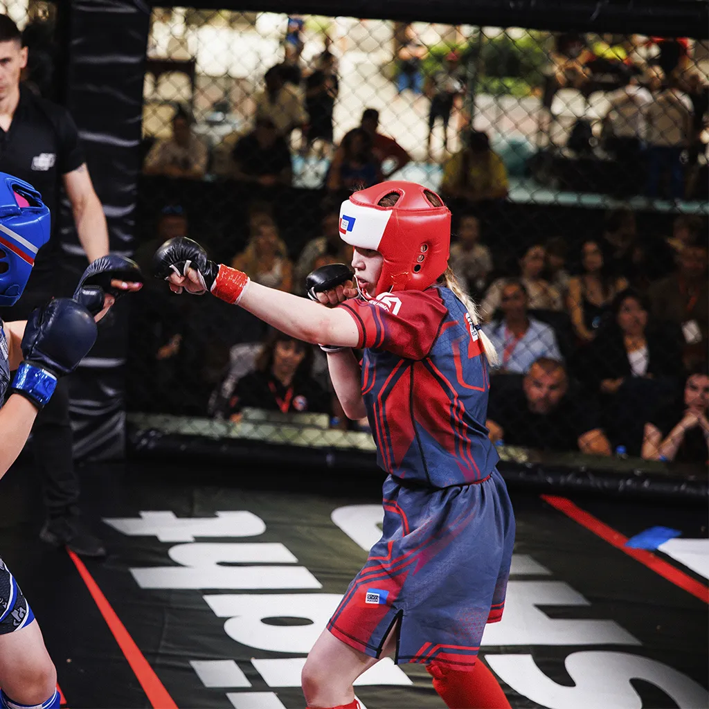 Рашгард NEW ARMOR СОЮЗ ММА детский (14 лет, Красный)