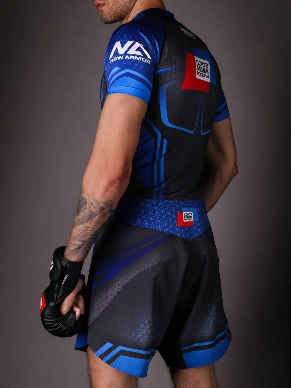 Шорты NEW ARMOR СОЮЗ ММА N1 детские (164, Синий)